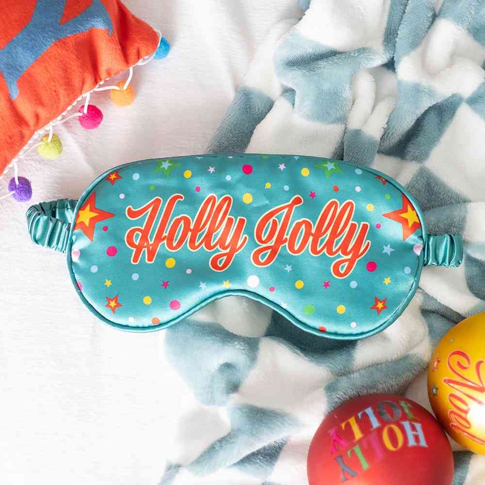 Something Different - Holly Jolly Satin Masque de sommeil - Multicolore